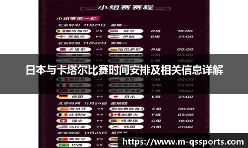 日本与卡塔尔比赛时间安排及相关信息详解